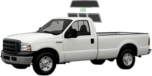 AUTOTEK Precut Windows Tint Film Rear Windshield Cars Sun Blocking Protection Privacy Anti Shatter Glass 2 Ply Computer Cut Any Tint Shade for Ford F250 Regular Cab 1999-2007 in Saudi Arabia