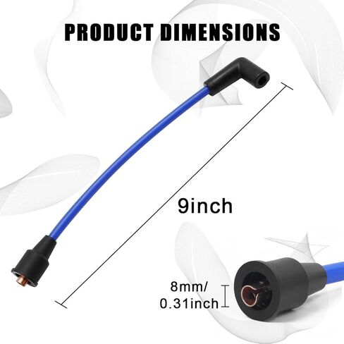 سلك توصيل الإشعال البحري MagForce 9IN متوافق مع Mercury Marine 200 175 150 HP محركات مقاومة للتآكل استبدال سلسلة الإشعال # 84-813715A1 in Kuwait