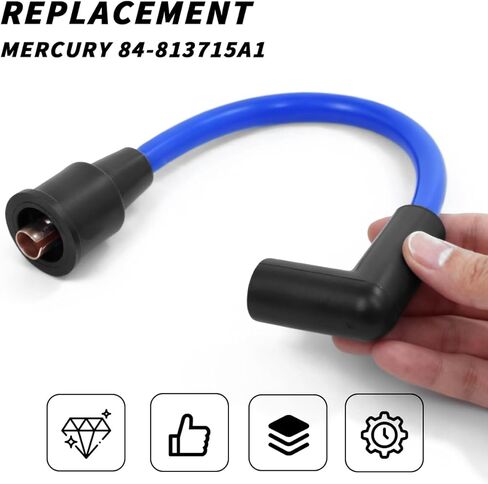 سلك توصيل الإشعال البحري MagForce 9IN متوافق مع Mercury Marine 200 175 150 HP محركات مقاومة للتآكل استبدال سلسلة الإشعال # 84-813715A1 in Kuwait