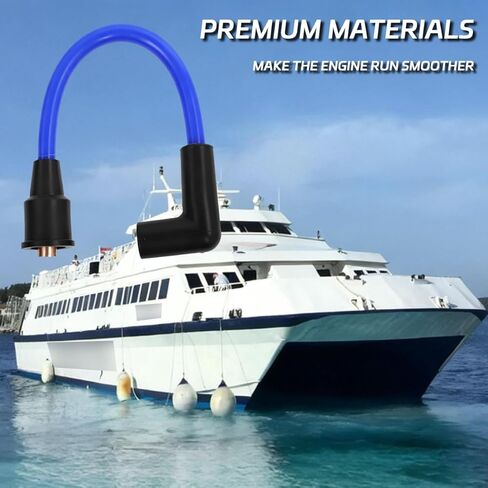 سلك توصيل الإشعال البحري MagForce 9IN متوافق مع Mercury Marine 200 175 150 HP محركات مقاومة للتآكل استبدال سلسلة الإشعال # 84-813715A1 in Kuwait