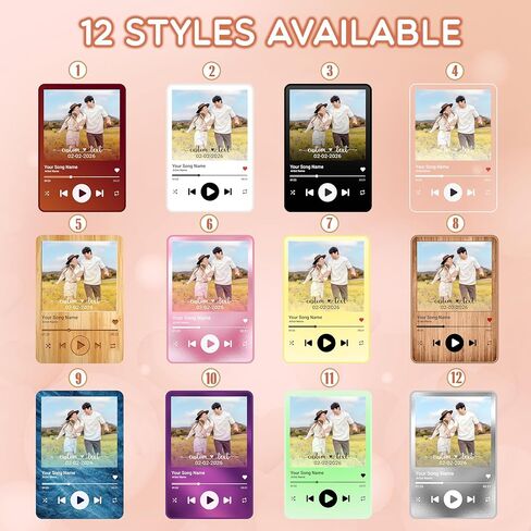 JIX & JOKY Custom Photo Keychain with Picture Personalized Couple Keychains, Custom Keychain for Boyfriend Gift on Valentine in Saudi Arabia