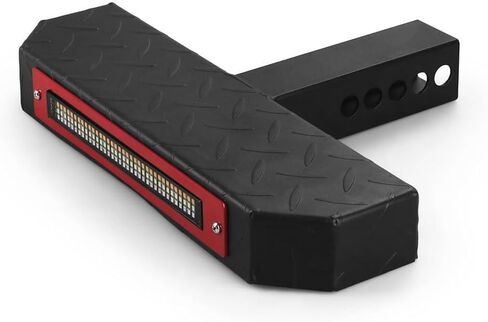 Heavy-Duty Hitch Step for 2" Receiver, 108 LED Brake Light (5 Modes), Powder Coated Steel, 500lbs Capacity, Work for Motorcycle, Off Road, Mountain Bike, ATV, Golf Carts and More in Saudi Arabia