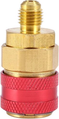 Aramox R134a Quick Couplers Set, Solid Brass AC Manifold Adapters, High & Low Side Connectors for Automotive Refrigeration Systems in Saudi Arabia