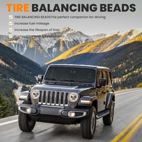 Tire Balancing Beads 18.1 lb (8.21 kg) Bulk Tub Bagged Bucket and Scoop,Tire Balance Beads for Truck/Trailer/Off-Road/Heavy-Duty Tires in Kuwait