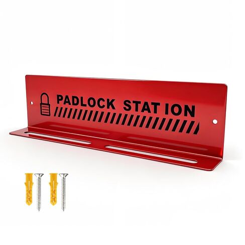 محطة قفل Tagout، محطة تخزين مثبتة على الحائط وقفل علامة يمكن أن تستوعب ما يصل إلى 5 أقفال، محطة قفل Loto حمراء فولاذية للقفل/أقفال الأمان in Kuwait