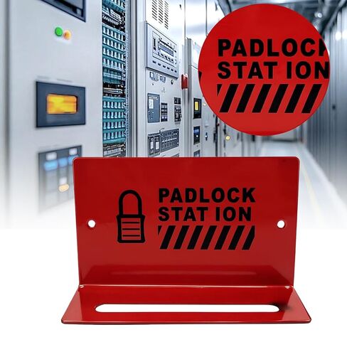 محطة قفل Tagout، محطة تخزين مثبتة على الحائط وقفل علامة يمكن أن تستوعب ما يصل إلى 5 أقفال، محطة قفل Loto حمراء فولاذية للقفل/أقفال الأمان in Kuwait