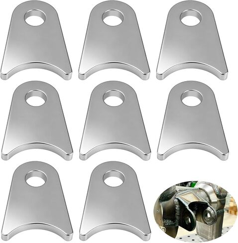 8 قطع ملحومة على علامات التبويب، حوامل عروة الصدمات الفولاذية، تناسب حزمة المحور من 1.5 بوصة إلى 1.8 بوصة، ارتفاع 2-3/8 بوصة، عرض 1-3/4 بوصة، سماكة 1/4 بوصة، دعامات تثبيت فولاذية شديدة التحمل، لحام عالمي على حامل محور علامات التبويب، مع فتحة 1/2 بوصة in Kuwait