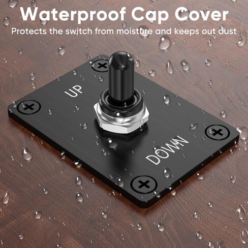 Momentary Toggle Switch, MecRecare 3 Pin SPDT (ON)-Off-(ON) 30A/12VDC 3 Way Heavy Duty Waterproof Toggle Switch with Mounting Panel for Auto Boat Marine in Saudi Arabia