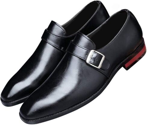 Santimon Mens Dress Shoes Moccasins for Men Slip On Leather Monk Straps Shoes Smoking Slipper Classic Vintage Loafers in Saudi Arabia
