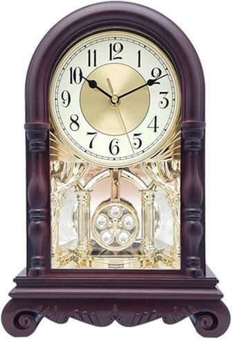 Block Clock Table European Vintage Living Room Silent Bedroom Old-Fashioned Pendulum in Saudi Arabia