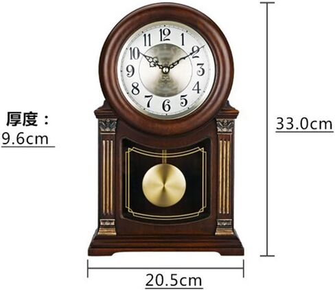 The Clock Living Room Home Solid Wood Retro Desktop Timing Chinese in Saudi Arabia