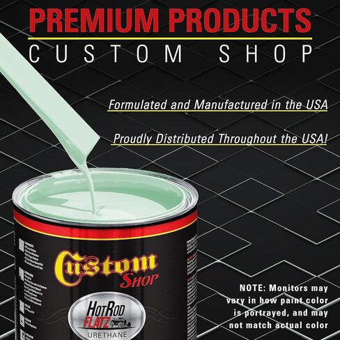 متجر مخصص - مينت - طلاء تلقائي من Hot Rod Flatz Flat Matte Satin Urethane - مجموعة طلاء جالون كاملة - سيارات احترافية منخفضة اللمعان، طلاء شاحنات السيارات، نسبة مزيج 4:1 in Saudi Arabia
