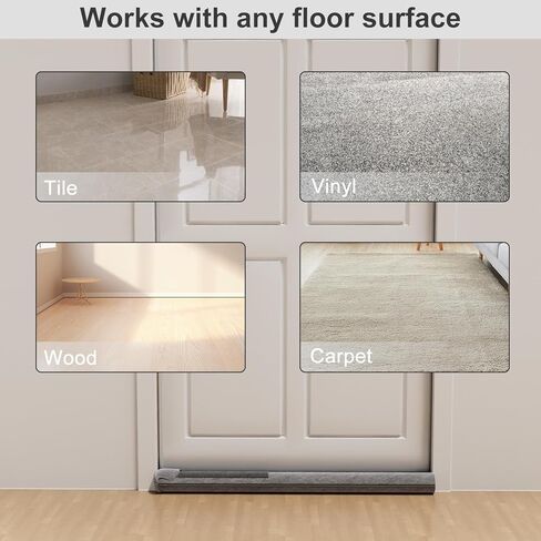 Under Door Draft Stopper 36" Double Sided Door Sweep, Blocks Noise, Cold Air, Light, Dust, Smoke, Odor, Soundproof, Fits 30" 32" 36" Doors in Saudi Arabia