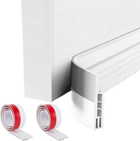 سدادة باب ممتازة قابلة للتعديل - تجريد الطقس تحت الباب باستخدام لاصق قوي، عازل للصوت وموفر للطاقة للأبواب الخارجية/الداخلية، مانع للهواء البارد والضوضاء in Kuwait