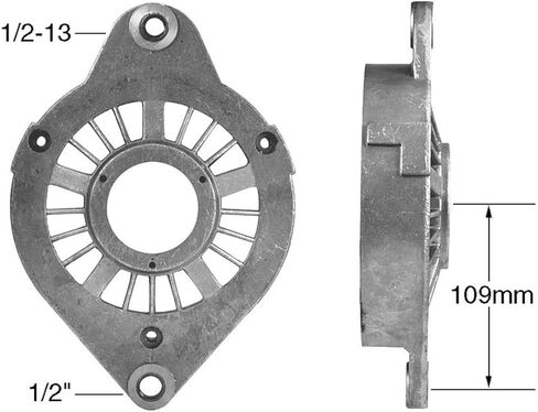 New Alternator Frame DE Compatible With Advance Mixer Glider 12.7L 1994-96, M 12.7L 1996, S 12.7L 1988-96, S 10.3L 1992; Autocar ACL 9.1L 1981, ACL 10.4L 1981-85 370-16000 1214-37611 76LN100 in Saudi Arabia