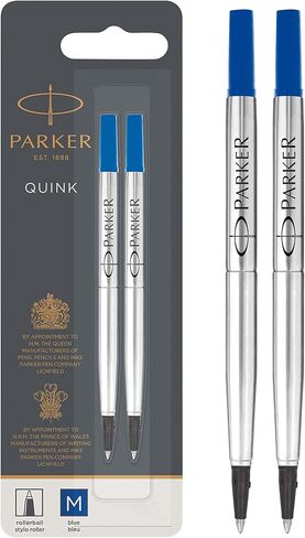 Parker QUINK Rollerball Pen Ink Refill, Medium, Black in Kuwait