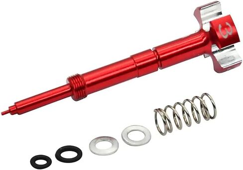 CNC Adjustable Air Fuel Mixture Screw for Motorcycle Carburetor Compatible with CRF YZF WR WRF KLX KX ATV Models(Silver) in Saudi Arabia