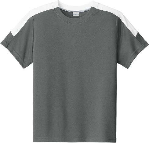 SPORT-TEK Youth Competitor United Crew | Spring & Summer Lightweight T-Shirt for Kids, Athletic Fit Clothing in Saudi Arabia