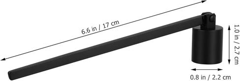 Milisten Candle Cover 6.69In Slim Candle Wick Accessory for Home & Kitchen Use Protective Matte Black Snuffer Lid for Safety and Flame Control in Saudi Arabia