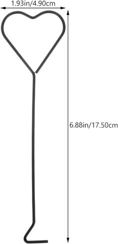 HEMOTON 4pcs Heart Stainless Steel Candle Wick Dippers Candle Hooks Candle Extinguishing Hooks Candle Trimming Hooks in Saudi Arabia