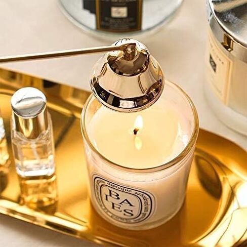 Candle Snuffer, Candle Snuffer Extinguisher with Long Handle, Polished Stainless Steel Wick Flame Snuffer for Putting Out Scented Candle Flame Safely, Candle Snuffers Accessory for Candle Lovers in Saudi Arabia