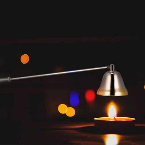 Candle Snuffer, Candle Snuffer Extinguisher with Long Handle, Polished Stainless Steel Wick Flame Snuffer for Putting Out Scented Candle Flame Safely, Candle Snuffers Accessory for Candle Lovers in Saudi Arabia