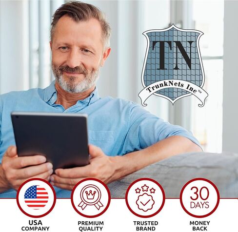 Envelope Style Elastic Trunk Mesh Cargo Net for Jeep Cherokee Latitude Limited 2019-2023 - Premium Trunk Organizers and Storage - Luggage Net for SUV - Best Car Organizer for Jeep Cherokee in Kuwait