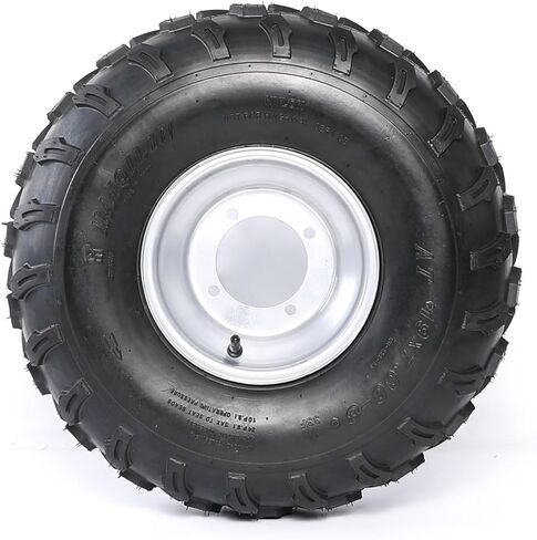 Set of 4, 19x7-8 ATV Tire & Wheel Set + 18x9.50-8 Go Kart Tires, 4 Lug 110mm Bolt Pattern Tubeless 4PR Off-Road Wheels for ATV UTV Go Kart Golf Cart Lawn Mower Mini Bike Buggy Garden Tractor Taotao in Saudi Arabia