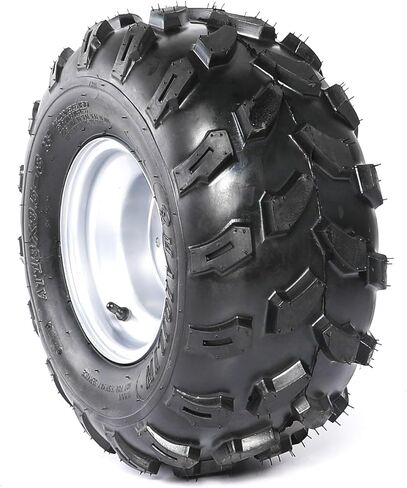 Set of 4, 19x7-8 ATV Tire & Wheel Set + 18x9.50-8 Go Kart Tires, 4 Lug 110mm Bolt Pattern Tubeless 4PR Off-Road Wheels for ATV UTV Go Kart Golf Cart Lawn Mower Mini Bike Buggy Garden Tractor Taotao in Saudi Arabia