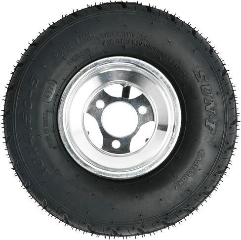 2pc 10x4.50-5 Tubeless Go Kart Tires & Aluminum Rims with 17T Hubs – Racing Kart Front Wheels, Drift Trike, ATV, Mini Bike, Golf Cart, 4-Wheeler Replacement in Saudi Arabia