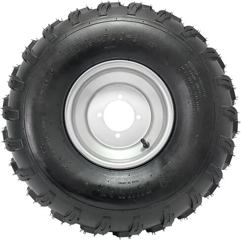 مجموعة إطارات وحواف ATV مقاس 19x7.00-8 19x7-8 19x7-8، مجموعة عجلات 4 مسمار مقاس 8 بوصة، حافة إطار ATV 4 طبقات بدون أنبوب للطرق الوعرة، عجلة رباعية Go Kart لركوب Taotao Kazuma Buggy على دراجة صغيرة جزازة (نمط مسمار 88 مم) in Saudi Arabia