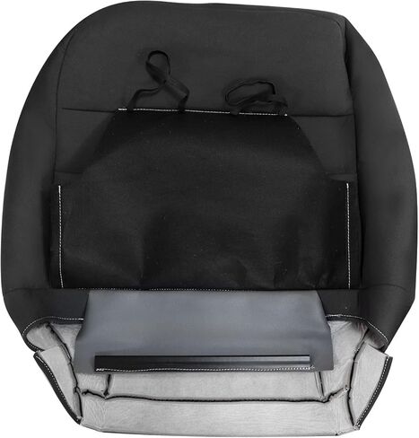NLQR Front Driver Side Bottom and Top Back Replacement Cloth Seat Covers & Driver Bottom Foam Cushion Compatible with Dodge Ram 1500 2500 3500 4500 5500 2009 2010 2011 2012 in Saudi Arabia