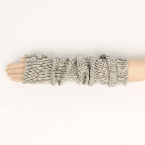 Fingerless Gloves Arm Warmer for Women Long Arm Sleeves Knitted Elbow Length Gloves Thumb Hole Gloves for Snowy Cold Weather (Yellow) in Saudi Arabia