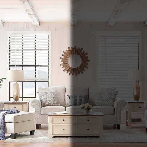 MYshade No-Drill Cordless Horizontal Mini Blinds – 47.5" W x 64" H Tool-Free Inside Mount Window Blinds with 1" Vinyl Slats, Light Filtering & Privacy, Child & Pet Safe, White in Saudi Arabia