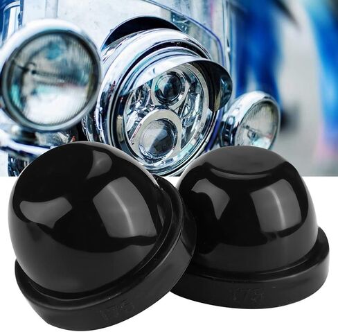 LED Rubber Headlight Covers for 75mm LED Headlights, Cap for Lighting Assemblies, 2pcs for TruckSUV Owners in Saudi Arabia