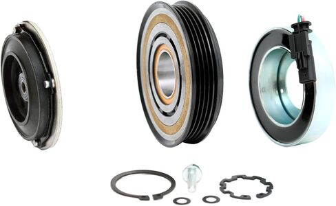 طقم إصلاح مجموعة قابض ضاغط التيار المتردد FKG مناسب لـ 2014-2019 Chevy Silverado 1500 (5.3L) (6.2L)، 2014-2019 GMC Sierra 1500 (5.3L) (6.2L) in Kuwait