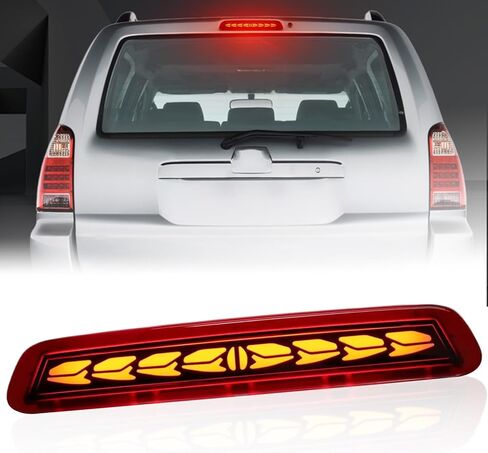 مصباح فرامل LED الثالث متوافق مع Toyota 4Runner 2003-2009 فرامل ثالثة عالية التركيب، مصباح إشارة الانعطاف، مصباح شحن، OEM 81570-35100 (مدخن، مناسب للنماذج مع سبويلر خلفي) in Kuwait