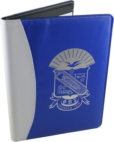 Phi Beta Sigma Shield Padfolio [Blue/White - 8.5x11"] in Saudi Arabia