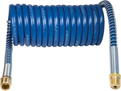 Tectran Industry Grade Aircoil Brake Assembly Set | 12" Pigtail Trailer End Lead | 1/2" NPT Fittings | Quick Installation | (Red & Blue Set, 8' Length x 12" Tractor Lead) in Saudi Arabia