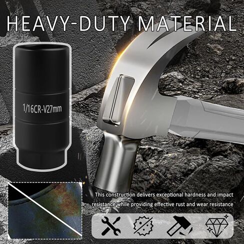 1 1/16 مقبس 3/8 محرك، مقبس مستشعر ضغط زيت السيارة ذو 6 نقاط يناسب محرك 3/8 بوصة أو 1 1/8 بوصة سداسي، مقابس عميقة 1 1/16 شديدة التحمل لسهولة تفكيك وحدة إرسال زيت السيارة in Kuwait