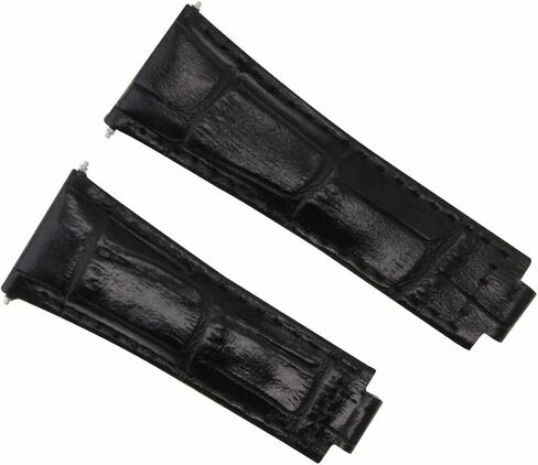Ewatchparts حزام ساعة جلدي 20 ملم متوافق مع رولكس دايتونا 16518 116520 116523 قصير متوسط ​​الطول in Kuwait