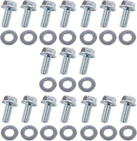 مجموعة مسامير نقل الحركة 17 قطعة متوافقة مع Chevy GM TH350 TH400 Powerglide Ford C4 C5 C6 AOD FMX Chrysler 904 727 Torqueflite مسامير شفة سداسية أوتوماتيكية 5/16-18x3/4 in Kuwait