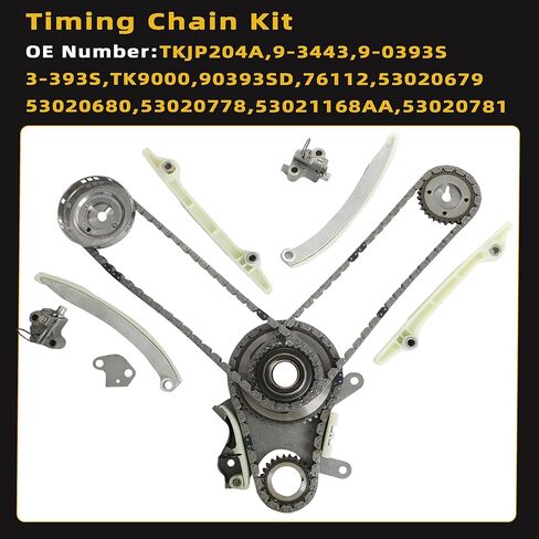 4.7 Head Gasket Set Timing Chain Kit Piston & Connecting Rods Kit Main & Rods Bearing Valve For Dodge Durango Dokota Ram 1500 2000-2003 For Jeep Grand Cherokee 1999-2003 4.7L V8 HS26157PT 9-0393SD in Saudi Arabia