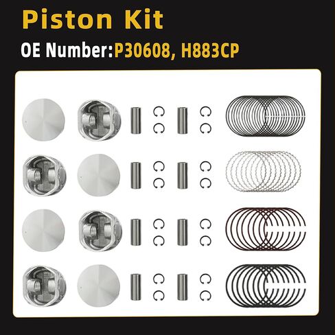 4.7 Head Gasket Set Timing Chain Kit Piston & Connecting Rods Kit Main & Rods Bearing Valve For Dodge Durango Dokota Ram 1500 2000-2003 For Jeep Grand Cherokee 1999-2003 4.7L V8 HS26157PT 9-0393SD in Saudi Arabia