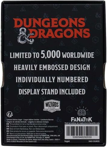 Dungeons & Dragons Limited Edition Keys From The Golden Vault Ingot in Saudi Arabia
