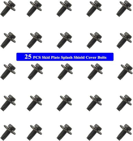 25PCS Skid Plate Splash Shield Cover Bolts Compatible with Toyota 4Runner Tacoma Tundra Sequoia FJ Cruiser and More, for 90080-11373 Suspension Crossmember and Under Cover in Saudi Arabia