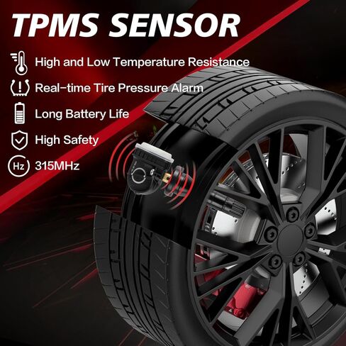 مستشعر ضغط الإطارات المبرمج مسبقًا مناسب لفورد 2016-2021 إيدج 2019 2020 2021 رينجر 2015-2017 إكسبلورر 2016 2017 F150 2017 فيوجن لـ: موستانج لينكولن ميركوري F2GZ-1A189-A 4 قطع 315 ميجاهرتز in Kuwait