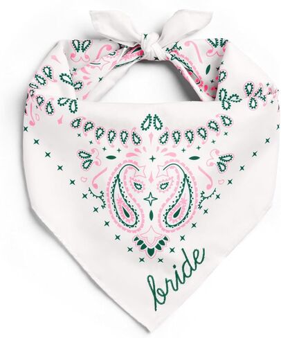 xo, Fetti Bride Embroidered Bandana Headscarf | Camp Bachelorette Party, Bride Gift, Hair Scarf Accessory, Cowgirl Outfit in Saudi Arabia