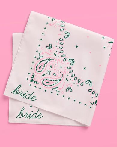 xo, Fetti Bride Embroidered Bandana Headscarf | Camp Bachelorette Party, Bride Gift, Hair Scarf Accessory, Cowgirl Outfit in Saudi Arabia