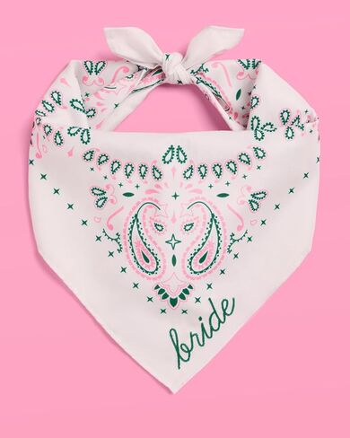 xo, Fetti Bride Embroidered Bandana Headscarf | Camp Bachelorette Party, Bride Gift, Hair Scarf Accessory, Cowgirl Outfit in Saudi Arabia